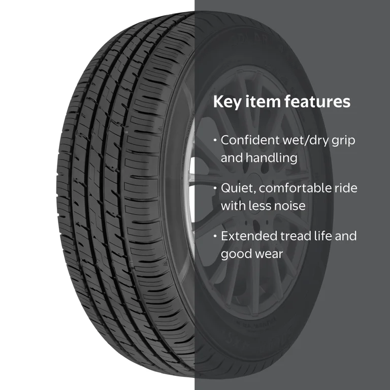 Solar 4XS+ 215/60R16 95V Passenger Tire, All-Season, High