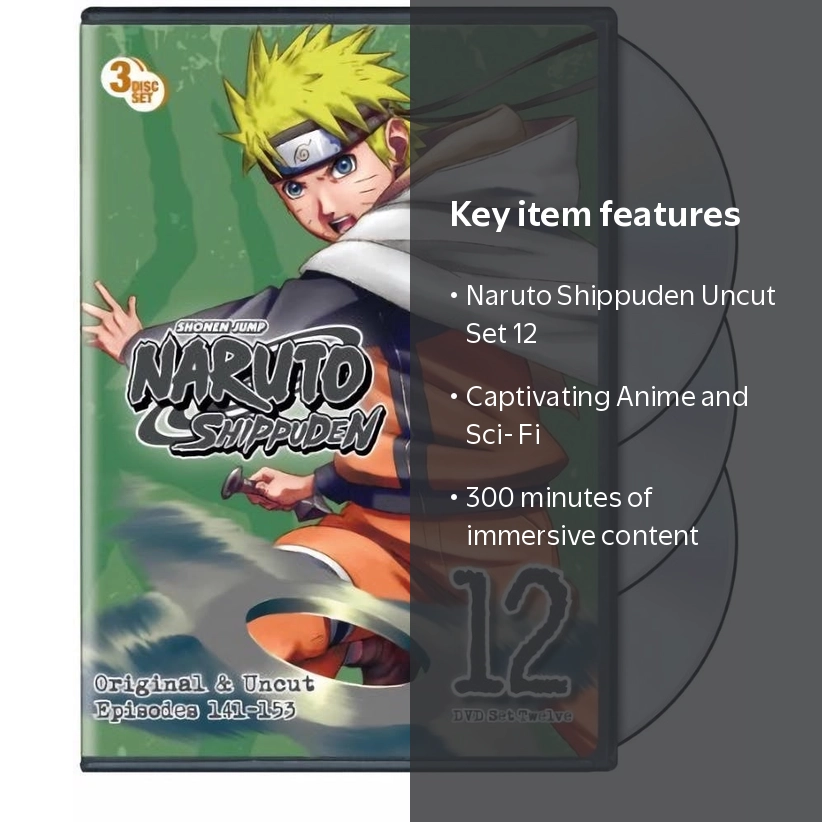Naruto Shippuden Uncut Set 12 (DVD) [DVD] - Walmart.com