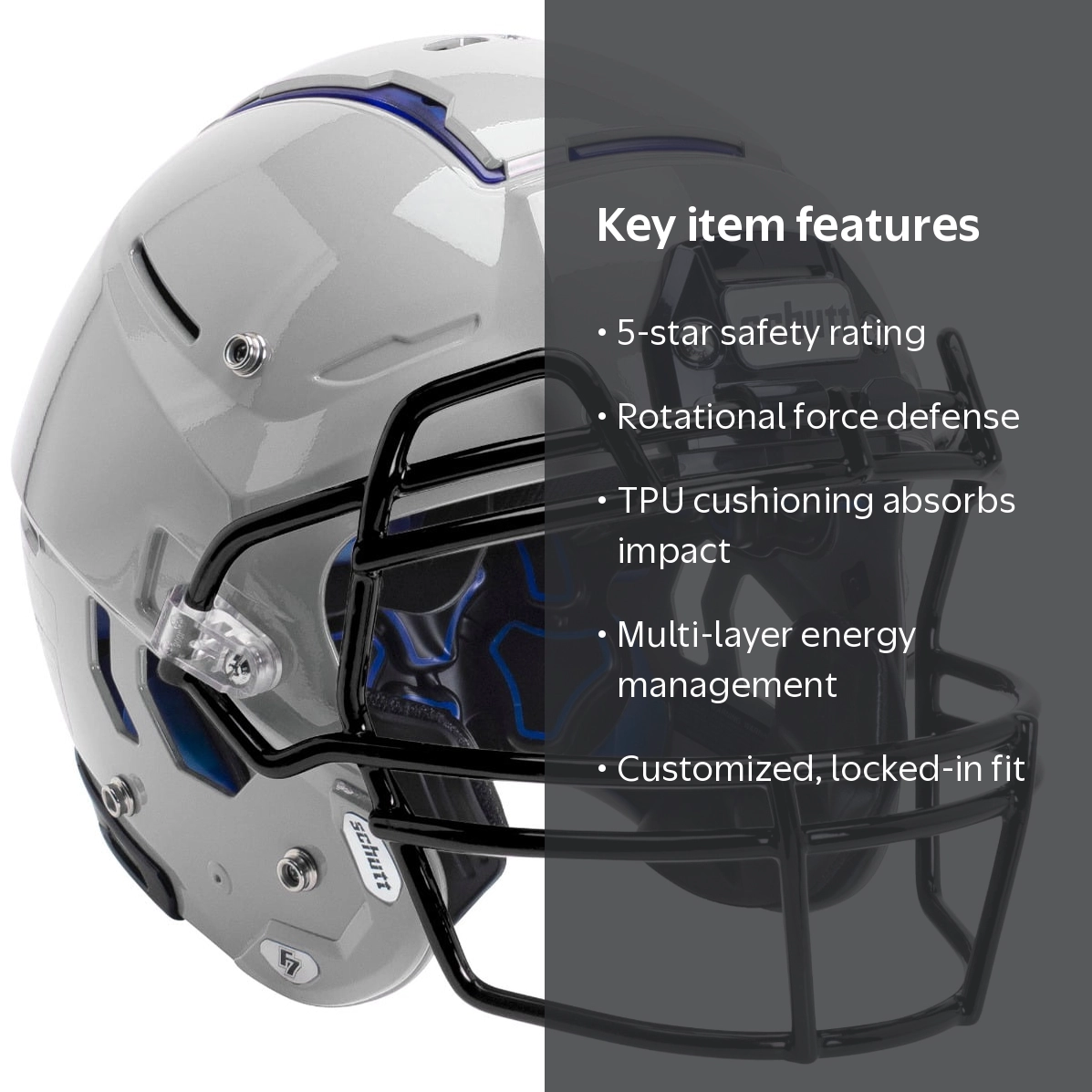 Schutt Sports I F7 VTD M 9回使用美品 2026 Schutt F7 VTD Adult