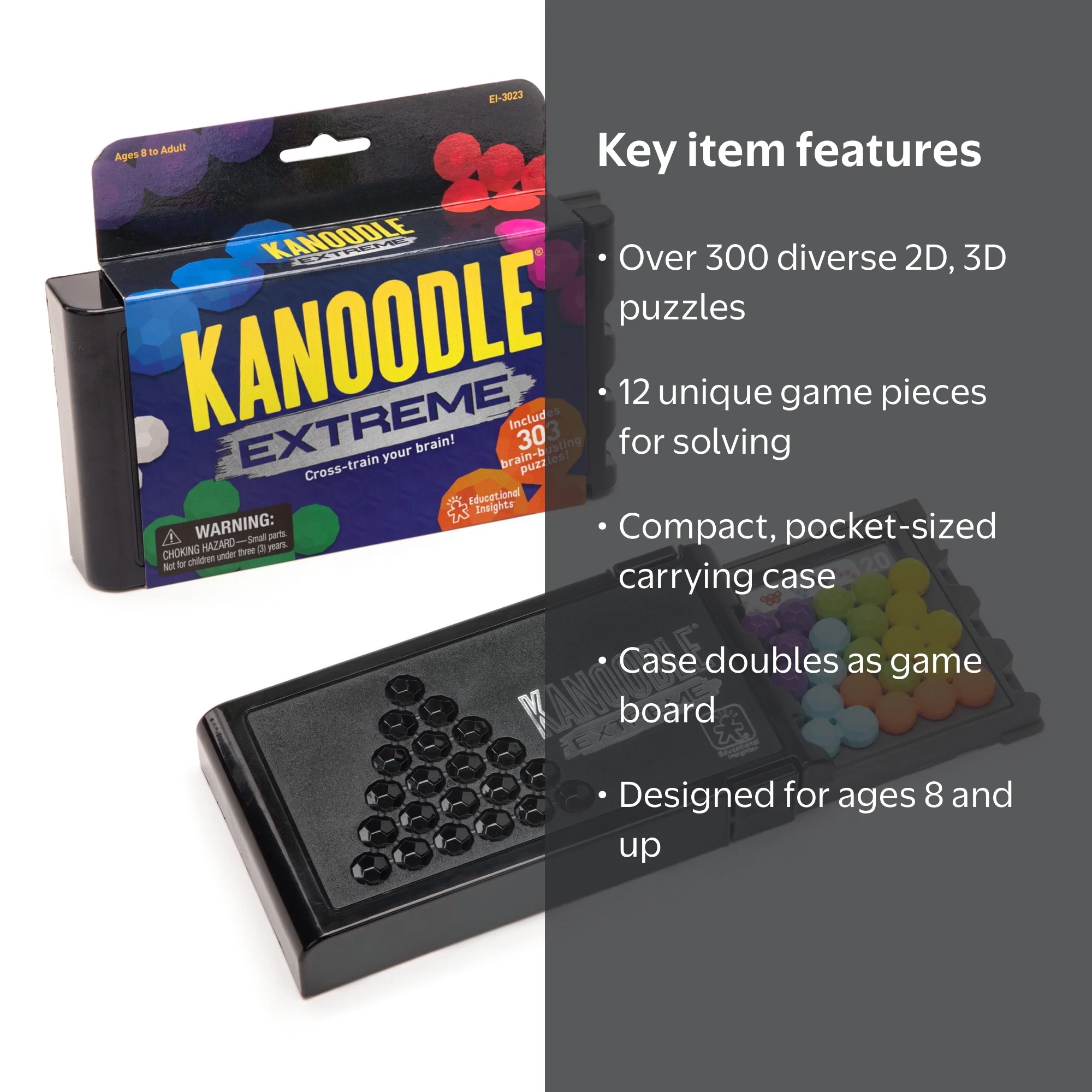 Educational Insights, Brain Teaser Puzzle, Kanoodle Extreme, 3D