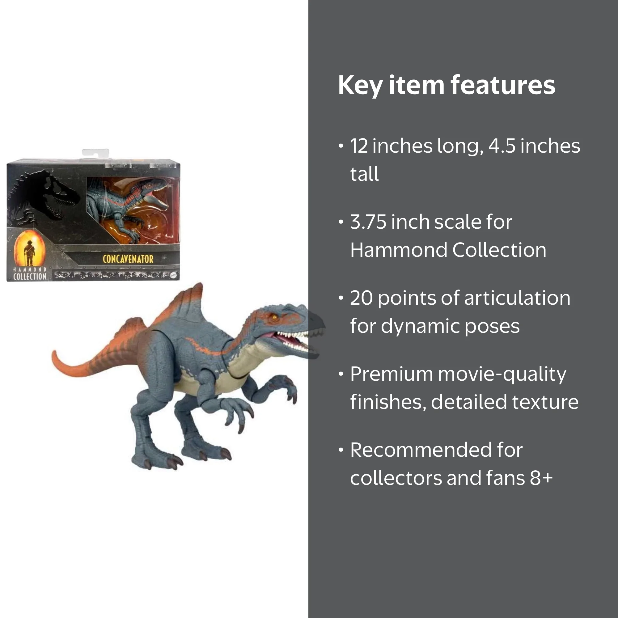 Jurassic World: Hammond Collection Concavenator Figure, Jurassic