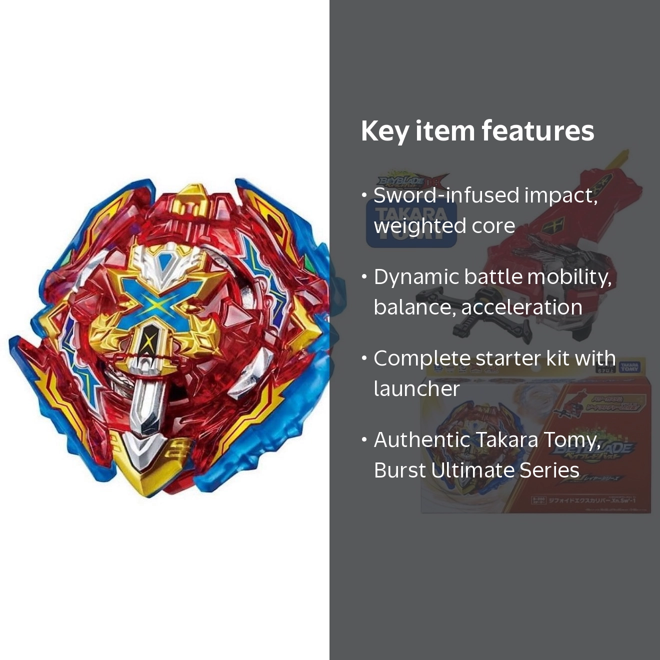 Takara Tomy Beyblade Burst Starter, Xiphoid Xcalibur Xanthus Sword