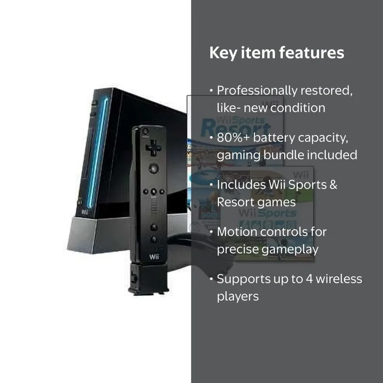 Restored Nintendo Wii Sports Resort Pak with Wii MotionPlus
