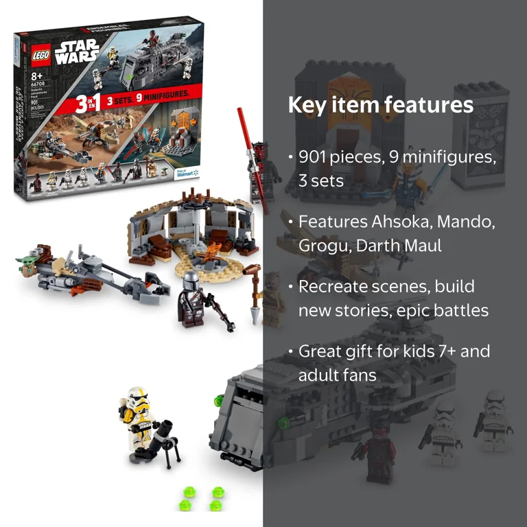 LEGO Star Wars Galactic Adventures Pack 66708 3-in-1 Building Toy