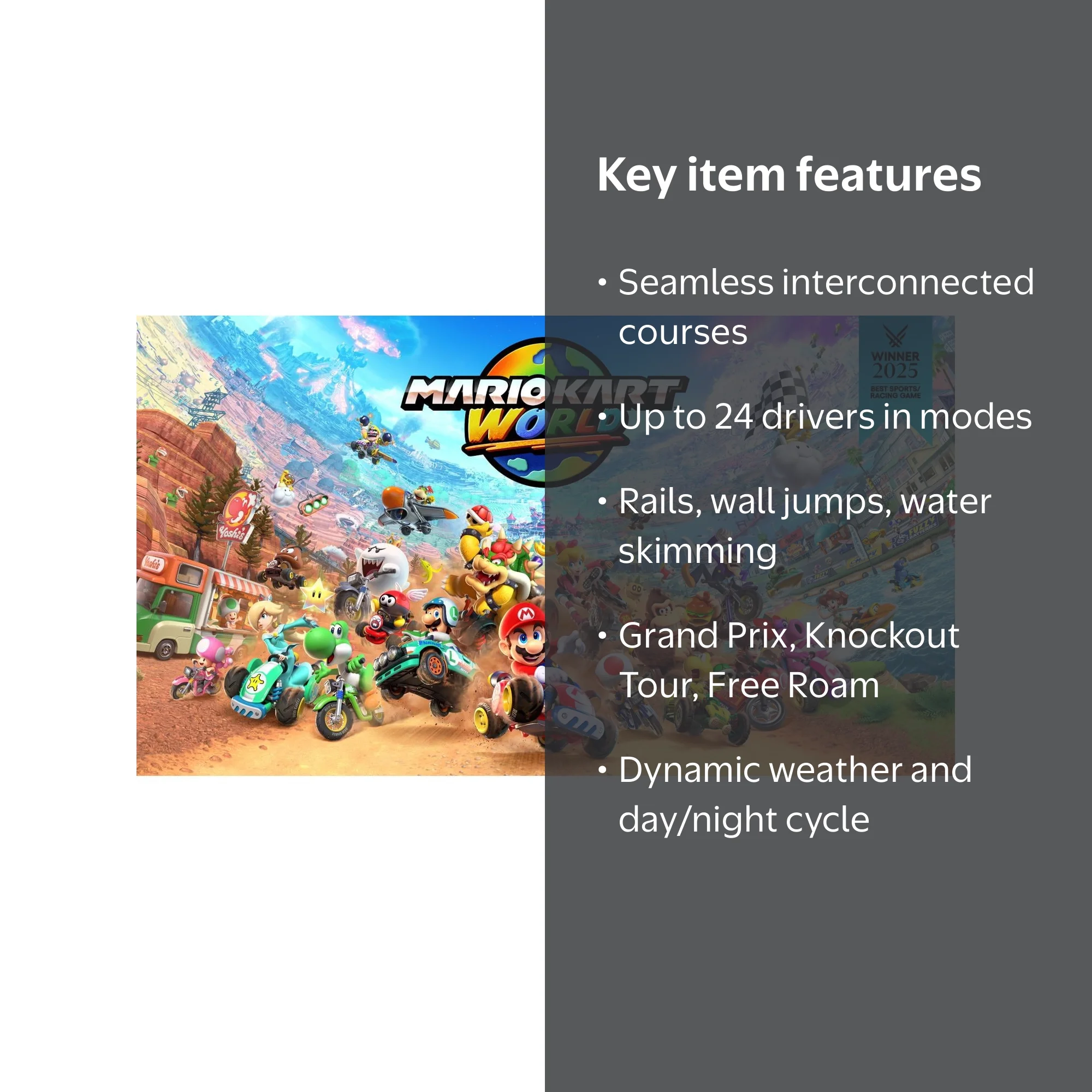 Free Shipping! Nintendo Mario Kart World Digital for Nintendo