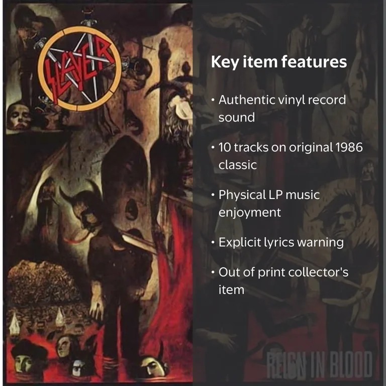 American Recordings, Vinyl, Reign in Blood, 1986 Heavy Metal
