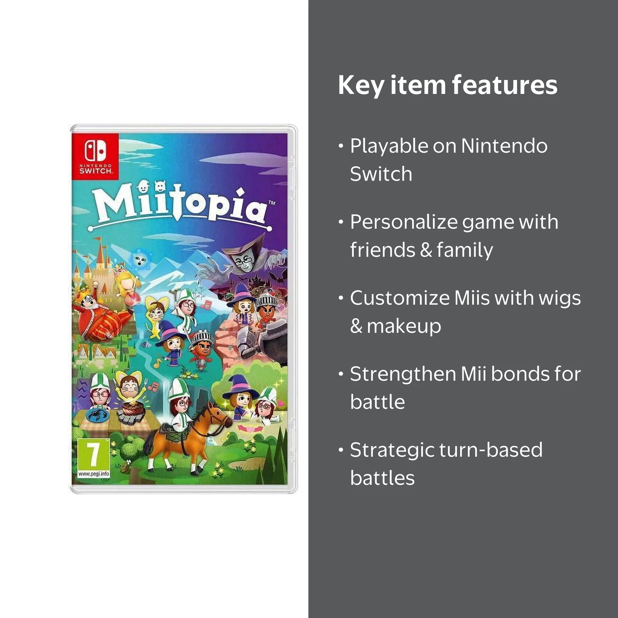 Nintendo Miitopia, Hilarious Fantasy Adventure Game, Customizable