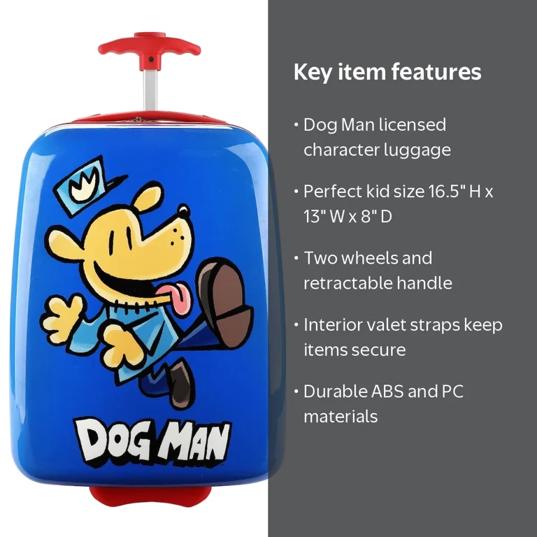 Dog Man Character Logo Blue 16.5