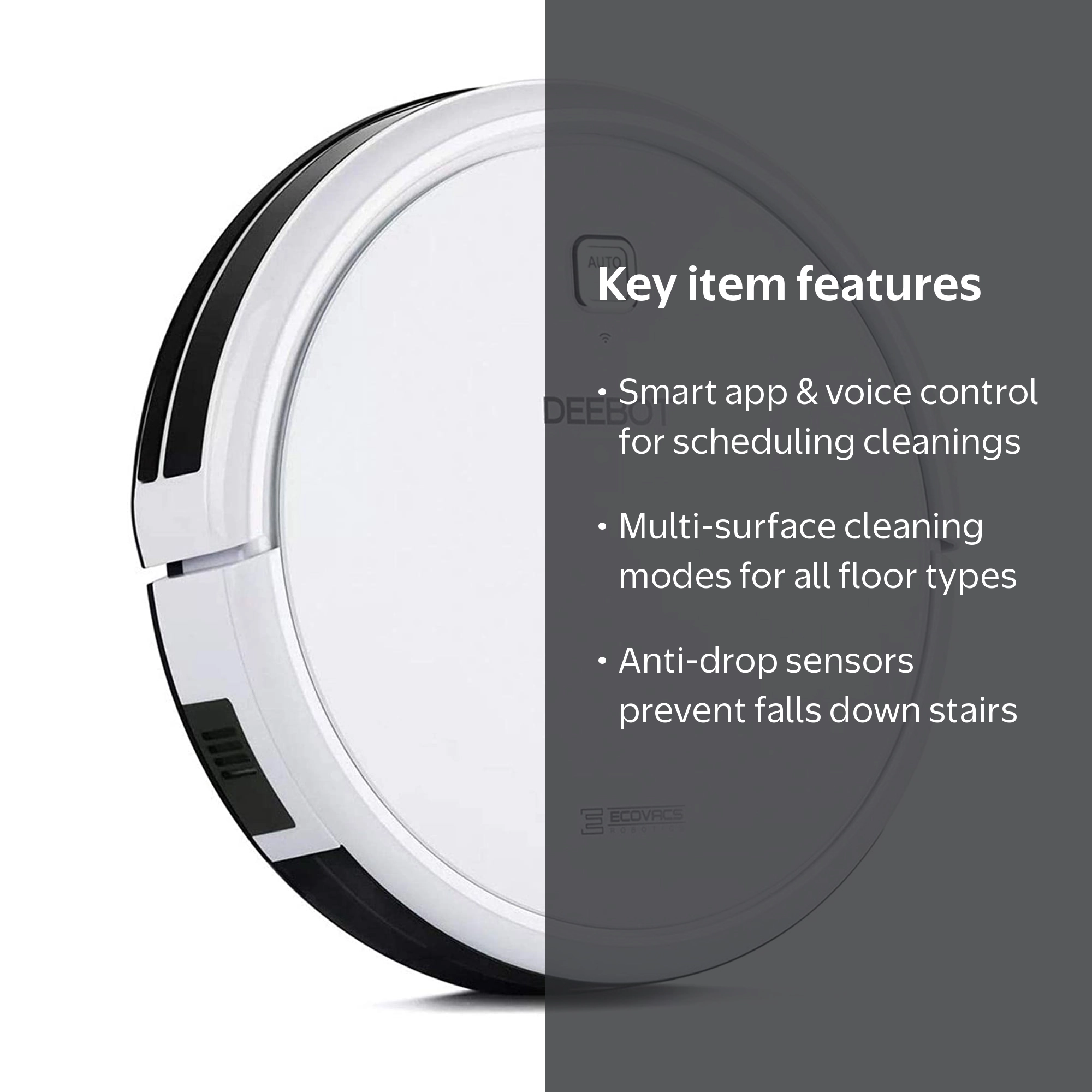 Ecovacs Deebot N79W Robotic Self Cleaning Vacuum Cleaner with App