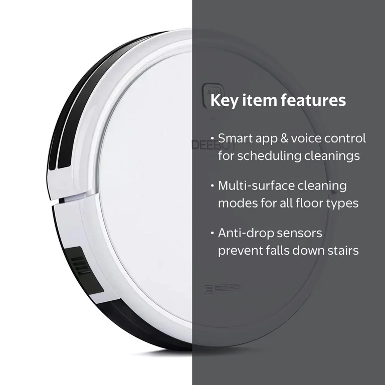 Ecovacs Deebot N79W Robotic Self Cleaning Vacuum Cleaner with App