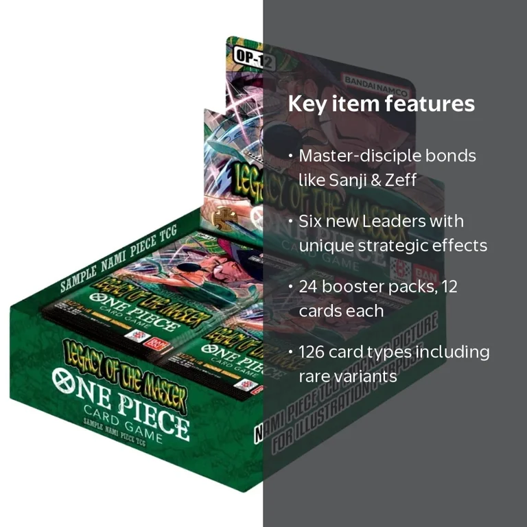 Bandai One Piece TCG Legacy of The Master [OP-12] Booster Box