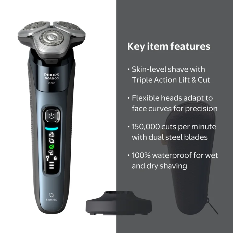 Philips Norelco Shaver I9000, Wet & Dry Electric Shaver, 360
