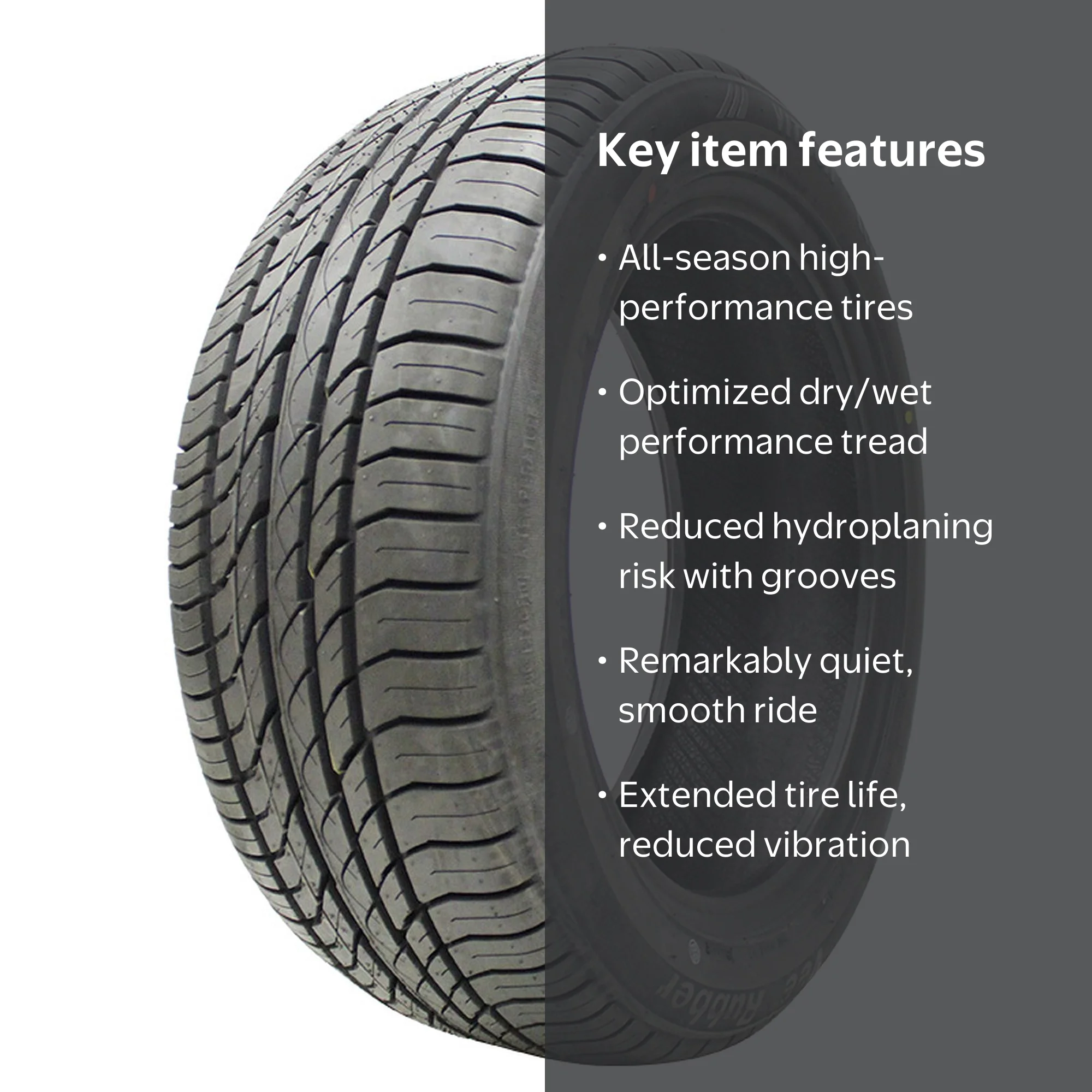 Vee Rubber Vitron ZR 225/55R17 97V Tire - Walmart.com
