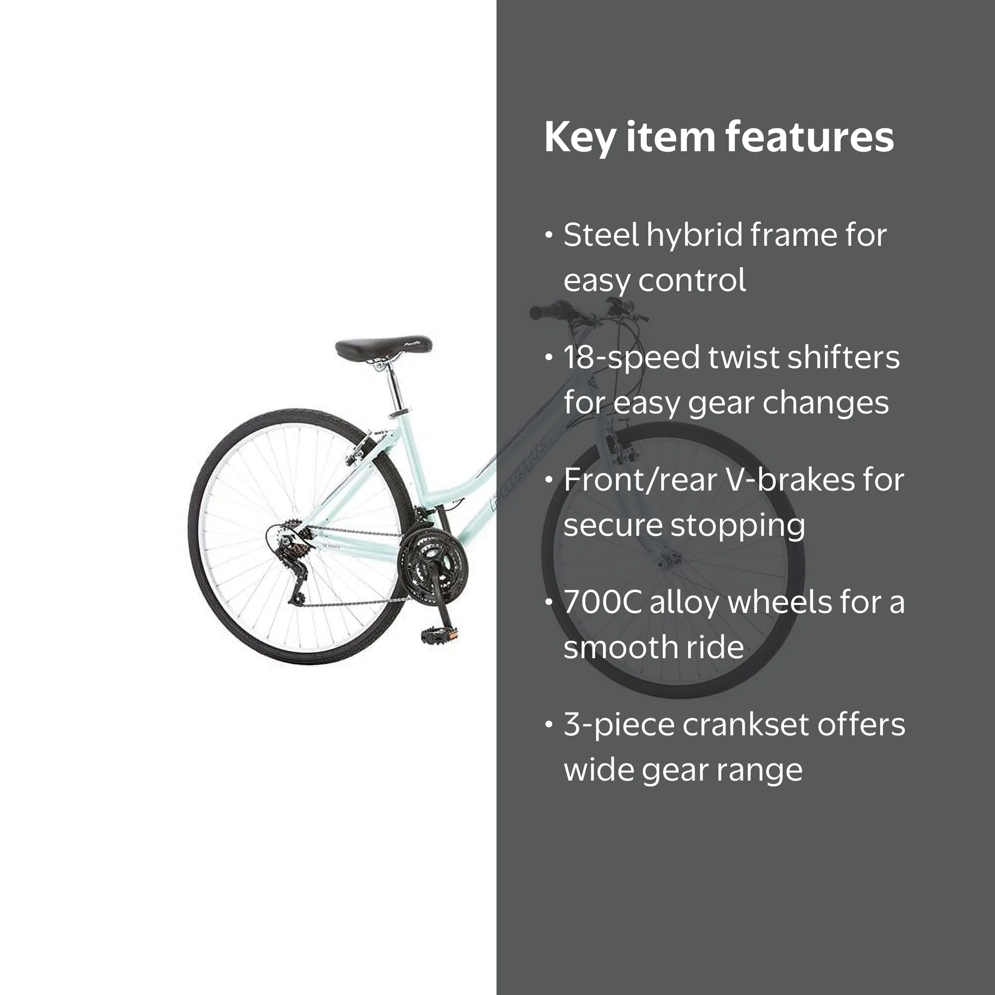 Pacific Bicycles 264017PB 700C Women's Trellis Hybrid Road Bike
