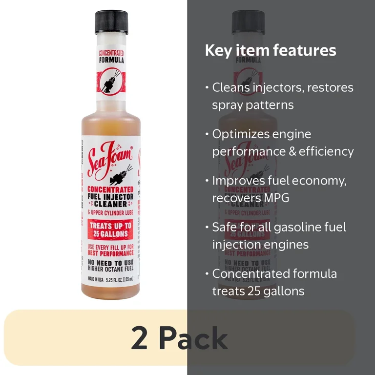 2 pack) Sea Foam Fuel Injector Cleaner - Walmart.com