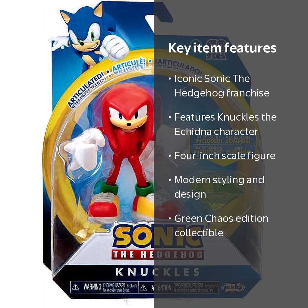 SONIC 4IN MOD KNCKLS GRN CHAOS - Walmart.com