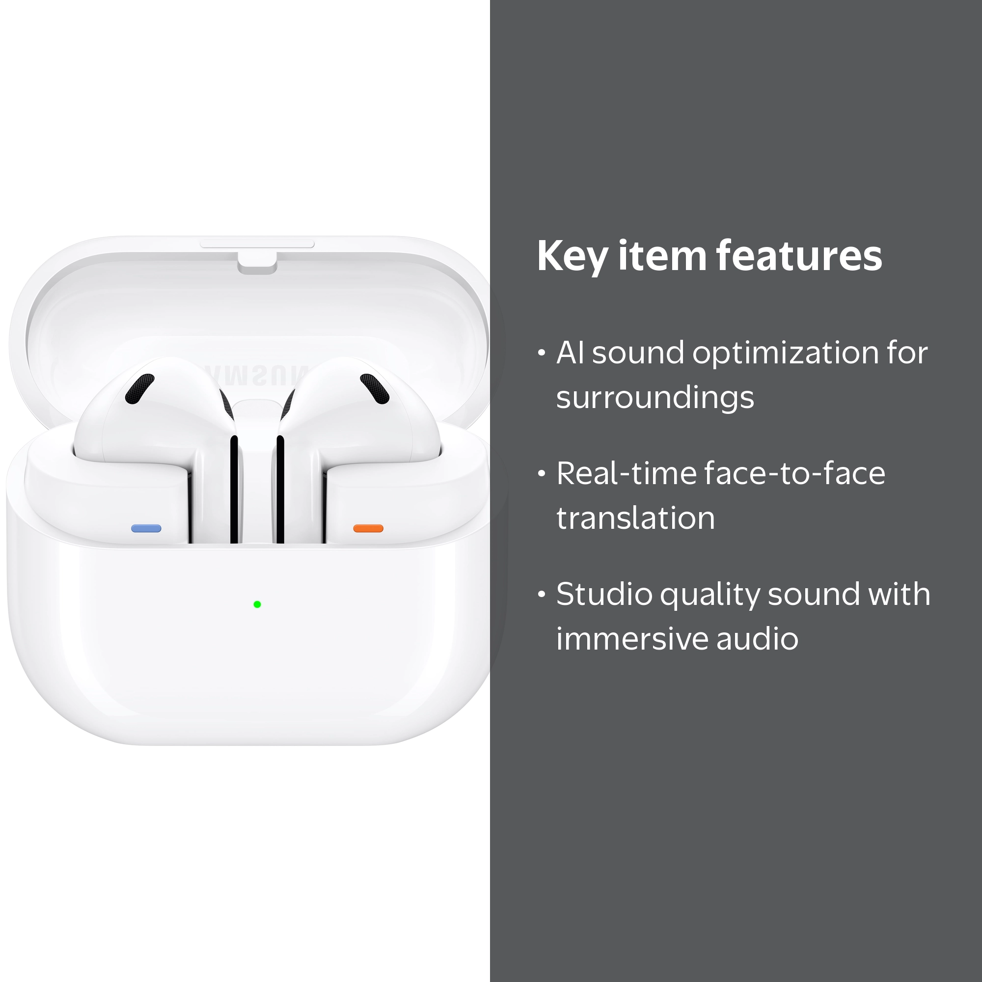 Samsung, Galaxy Buds3 Wireless Earbuds, Pro, with Charging Case
