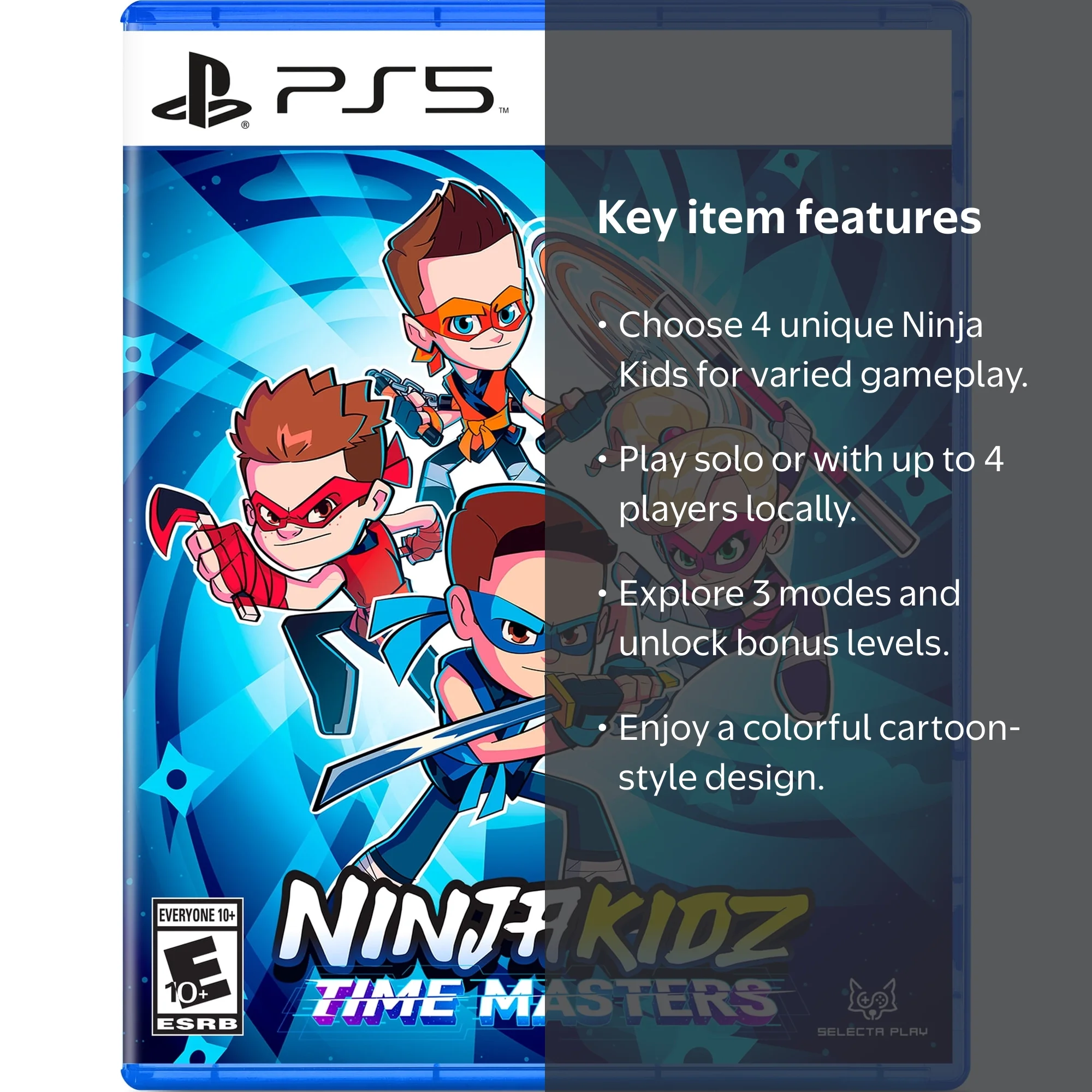 Ninja Kidz Time Masters Video Game, Co-op Play, PS5 - Walmart.com