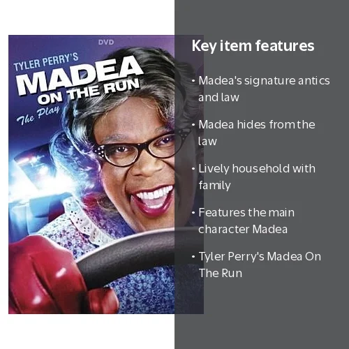 Lionsgate Tyler Perry's Madea On The Run: The Play (DVD) comedy Lionsgate Tyler Perry's Madea On The Run: The Play (DVD) comedy