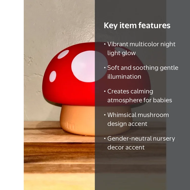 Miminko（ミミンコ） Mimicoco Warm White Moodlight Kino Mushroom - Walmart.com