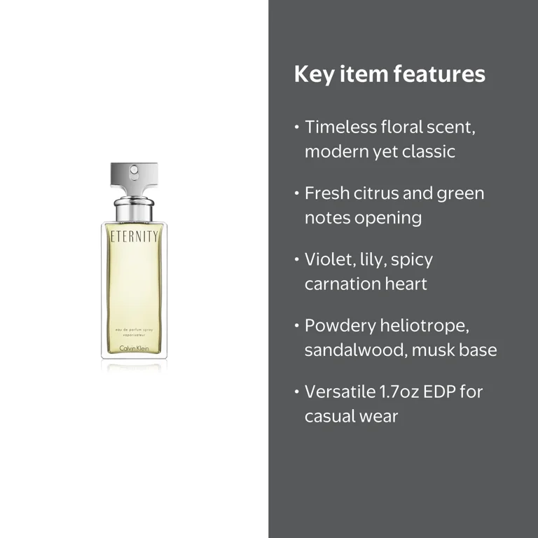 Calvin Klein Beauty Eternity Eau De Parfum Spray for Women 1.7 oz