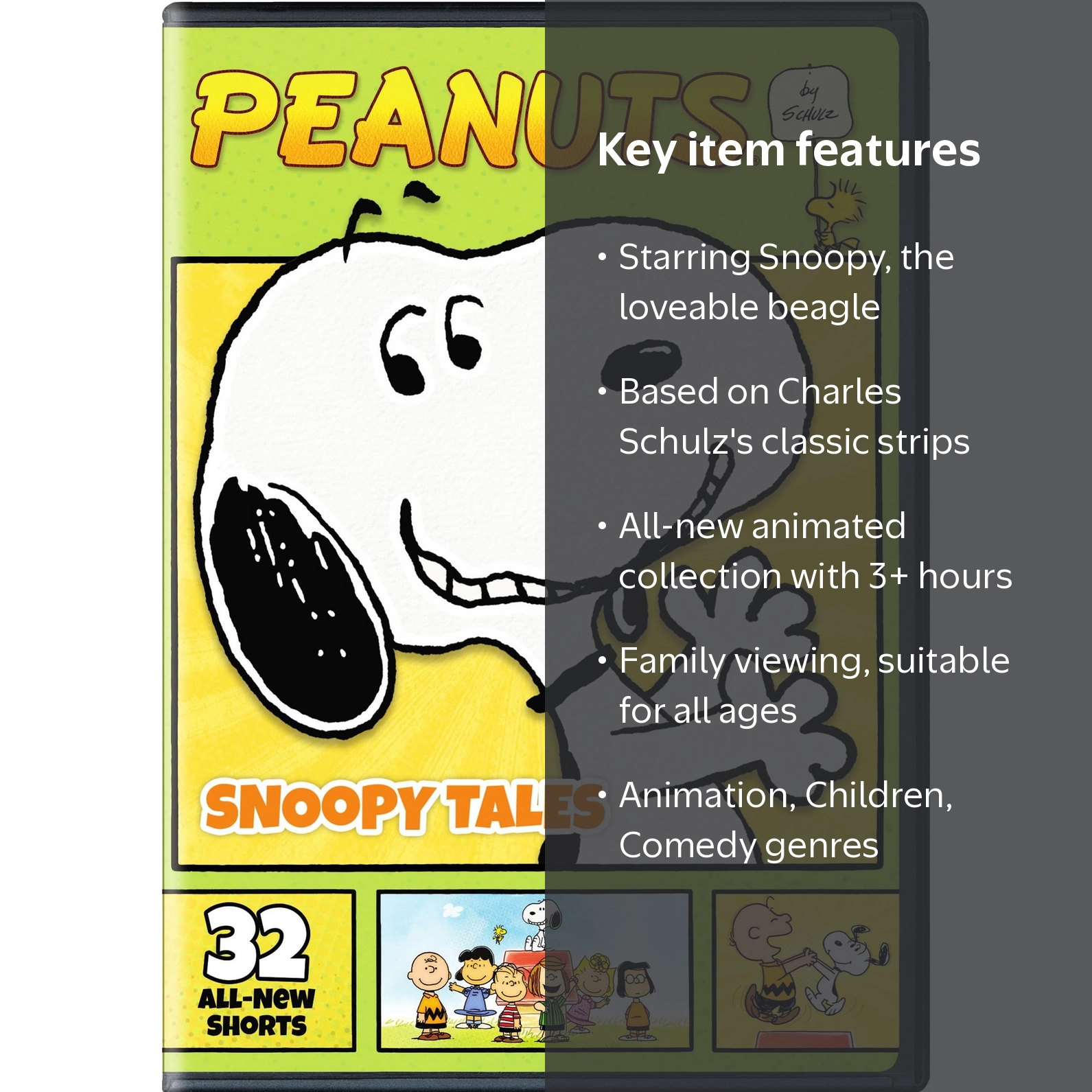 SDS Peanuts by Schulz Snoopy Tales DVD Animated Family Comedy