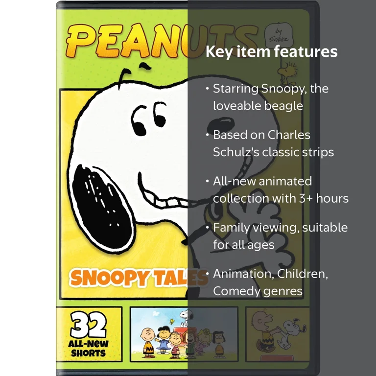 SDS Peanuts by Schulz Snoopy Tales DVD Animated Family Comedy
