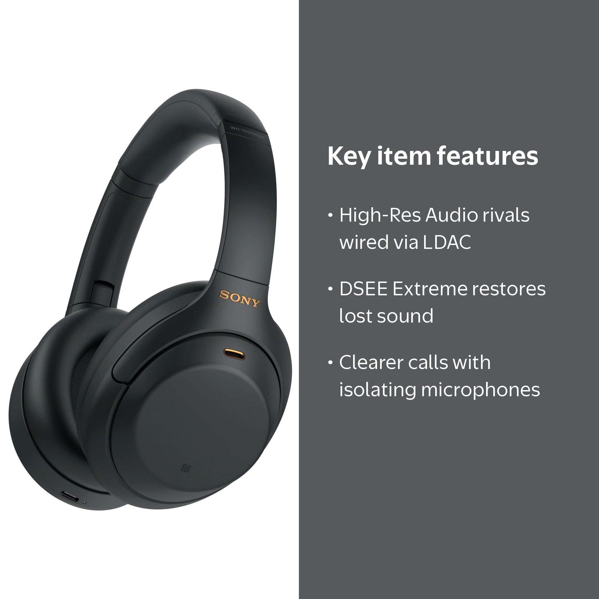 Sony WH-1000XM4 Wireless Noise Canceling Headphones + Google