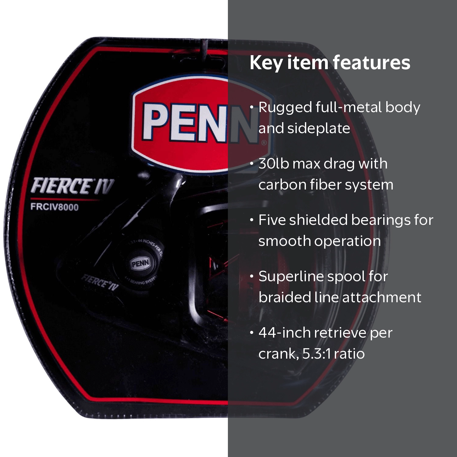 PENN Fierce IV 8000 Spinning Fishing Reel - Walmart.com