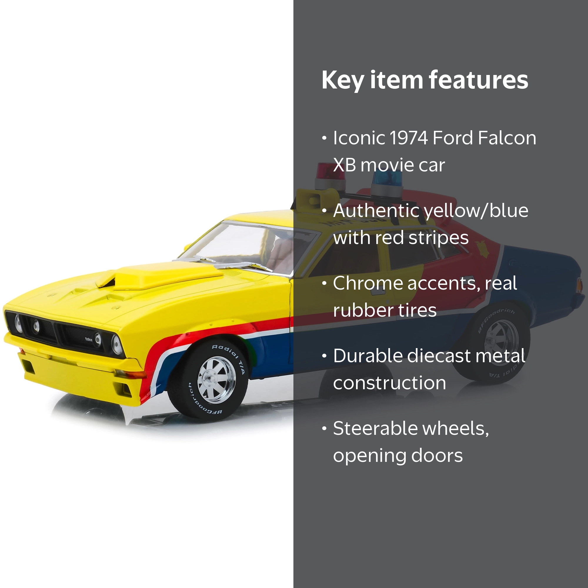 1974 Ford Falcon XB 4-Door Sedan RHD Yellow 