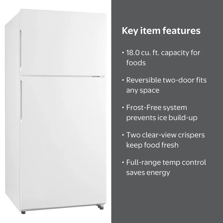 Avanti Nevera Refrigerador Puertas, Tamaño Apartamento, 18.0 Cu