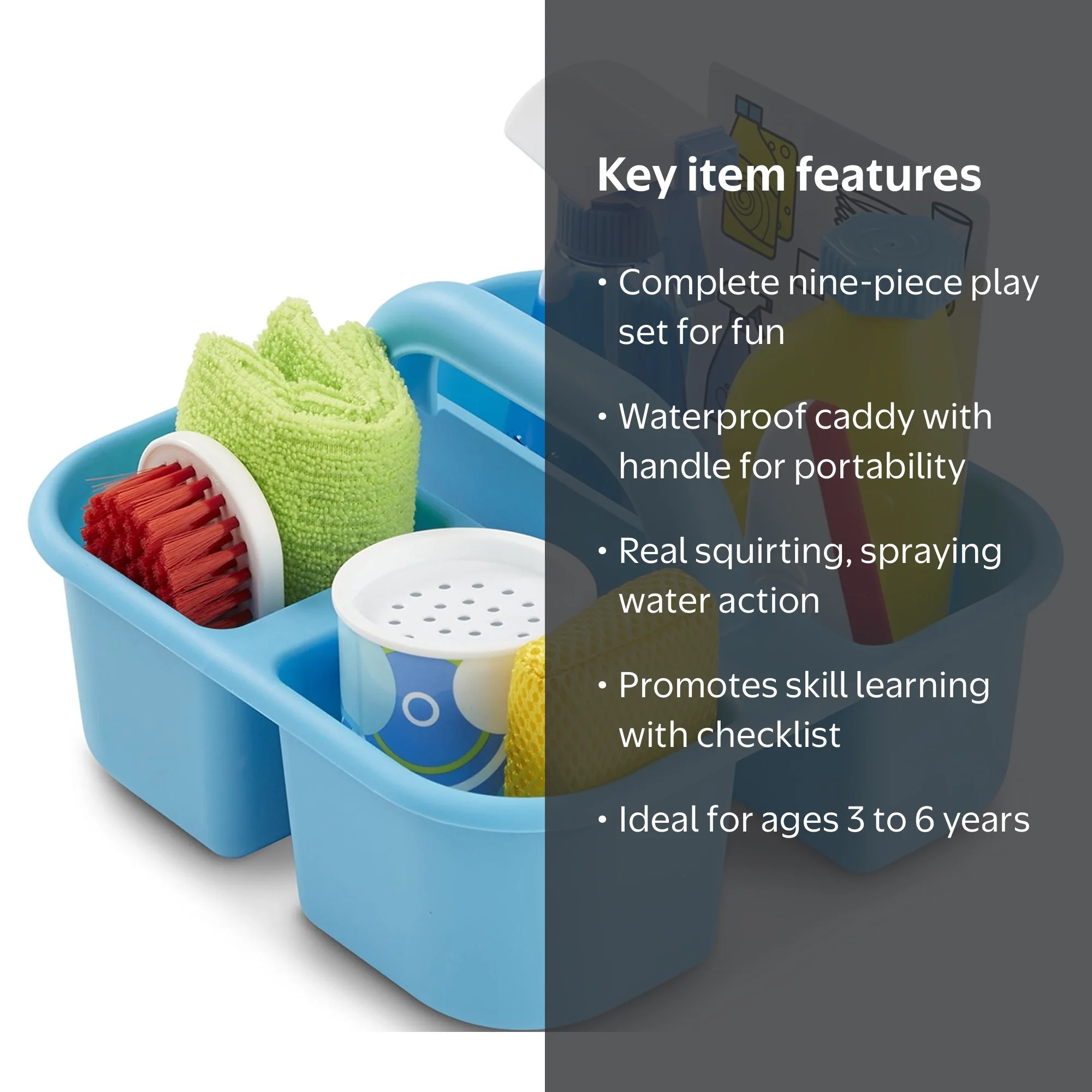 Melissa & Doug Spray, Squirt & Squeegee Play Set - Pretend Play