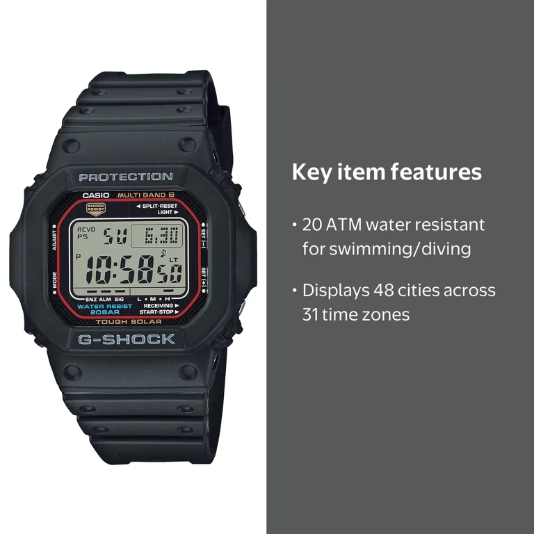 Casio Tough Solar Illuminator Digital Watch GW-M5610U - Water