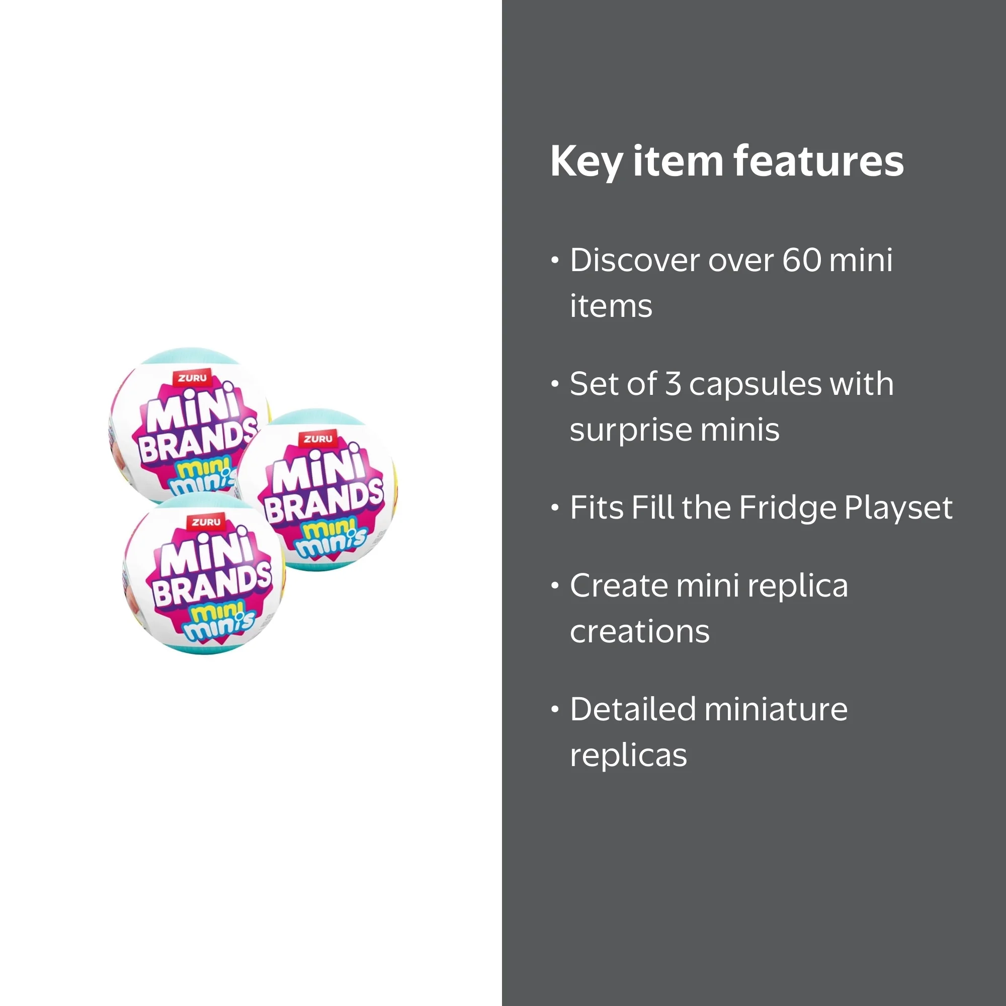 Mini Brands Fill the Fridge Playset (Assorted) Collectible Blind