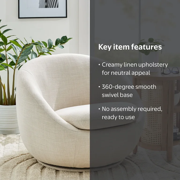 Free Shipping! Better Homes & Gardens Mira Swivel Accent Chair