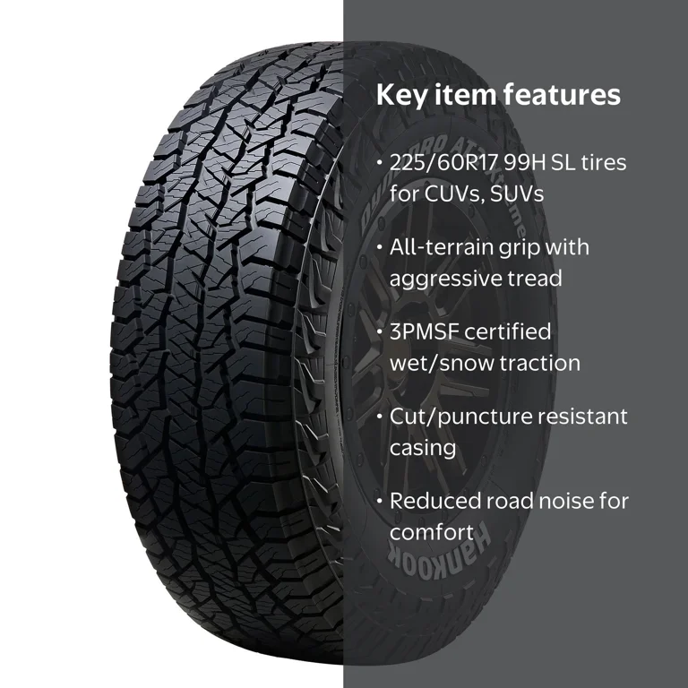 Hankook Dynapro AT2 Xtreme 225/60R17 99H All Terrain Light Truck