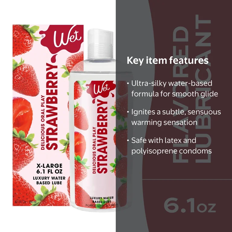 ラヴィジュール ルームスプレー STRAWBERRY 3 pack) Wet Premium Water-Based Flavored Personal Lubricant