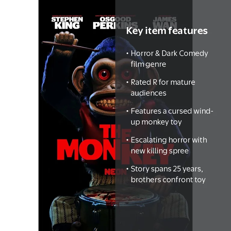 Anderson The Monkey DVD Horror Decal Neon Twin Brothers Curse