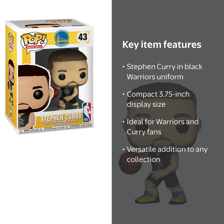 Funko, NBA Warriors, Stephen Curry Vinyl Figure, OS - Walmart.com