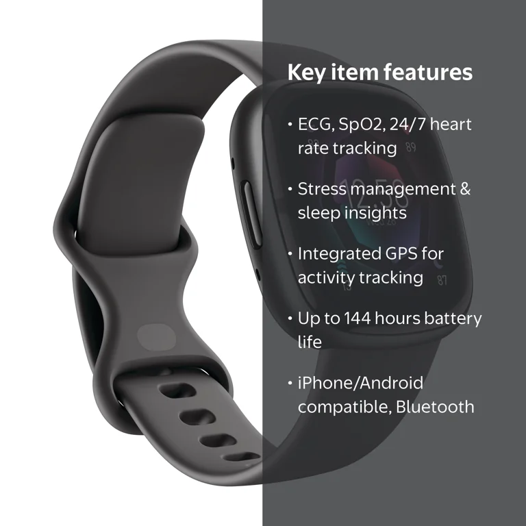 Fitbit Sense 2 - Advanced Health & Fitness Smartwatch, Shadow Grey