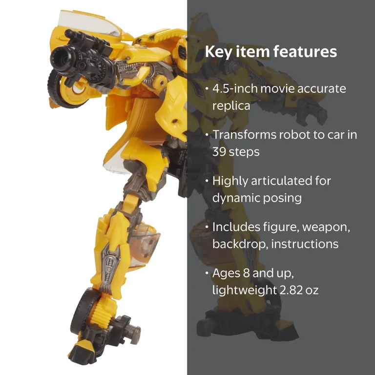 Transformers, Studio Series Deluxe Bumblebee Action Figure, 5 inch
