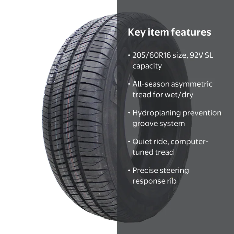 Atlas Force HP All Season 205/60R16 92V Passenger Tire - Walmart.com