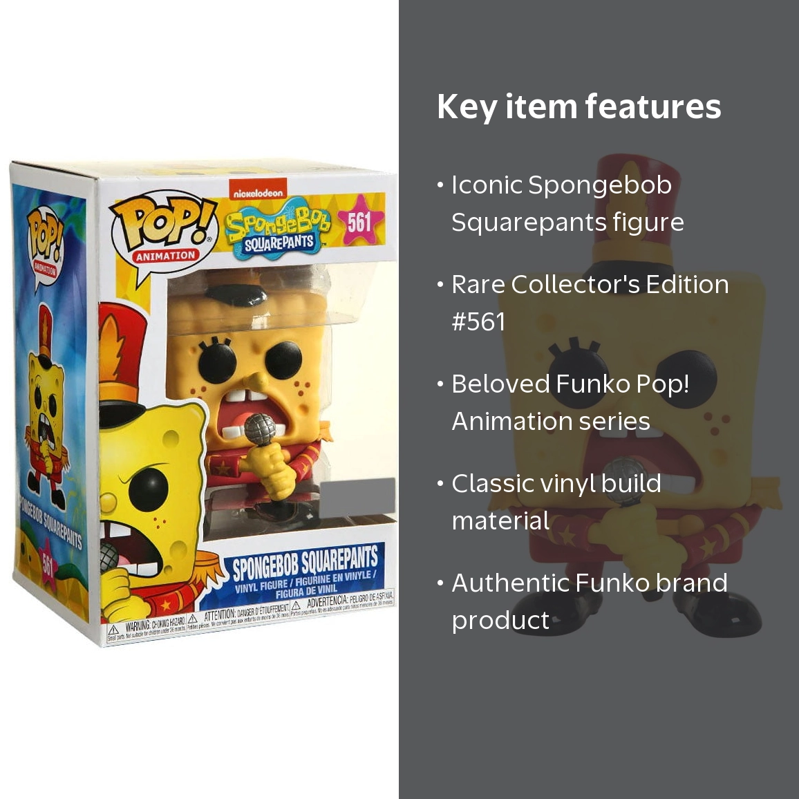 Funko Pop! Animation: Spongebob Squarepants - Spongebob #561