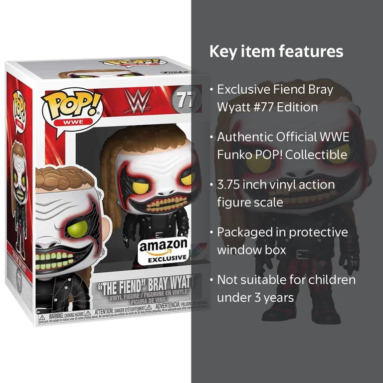 Funko WWE The Fiend Bray Wyatt #77 Exclusive, 3.75 Inch Action