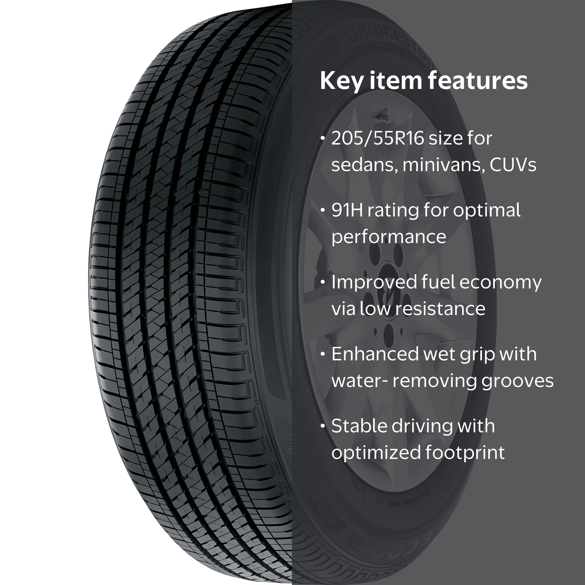 Bridgestone Ecopia EP422 Plus All Season 205/55R16 91H Passenger