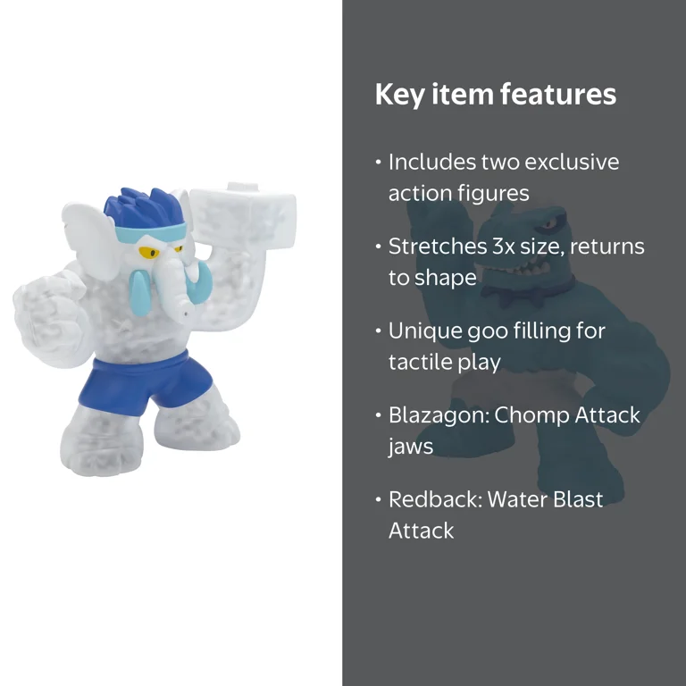 Heroes of Goo Jit Zu, Dino Power Action Figures, Volcanic Rumble