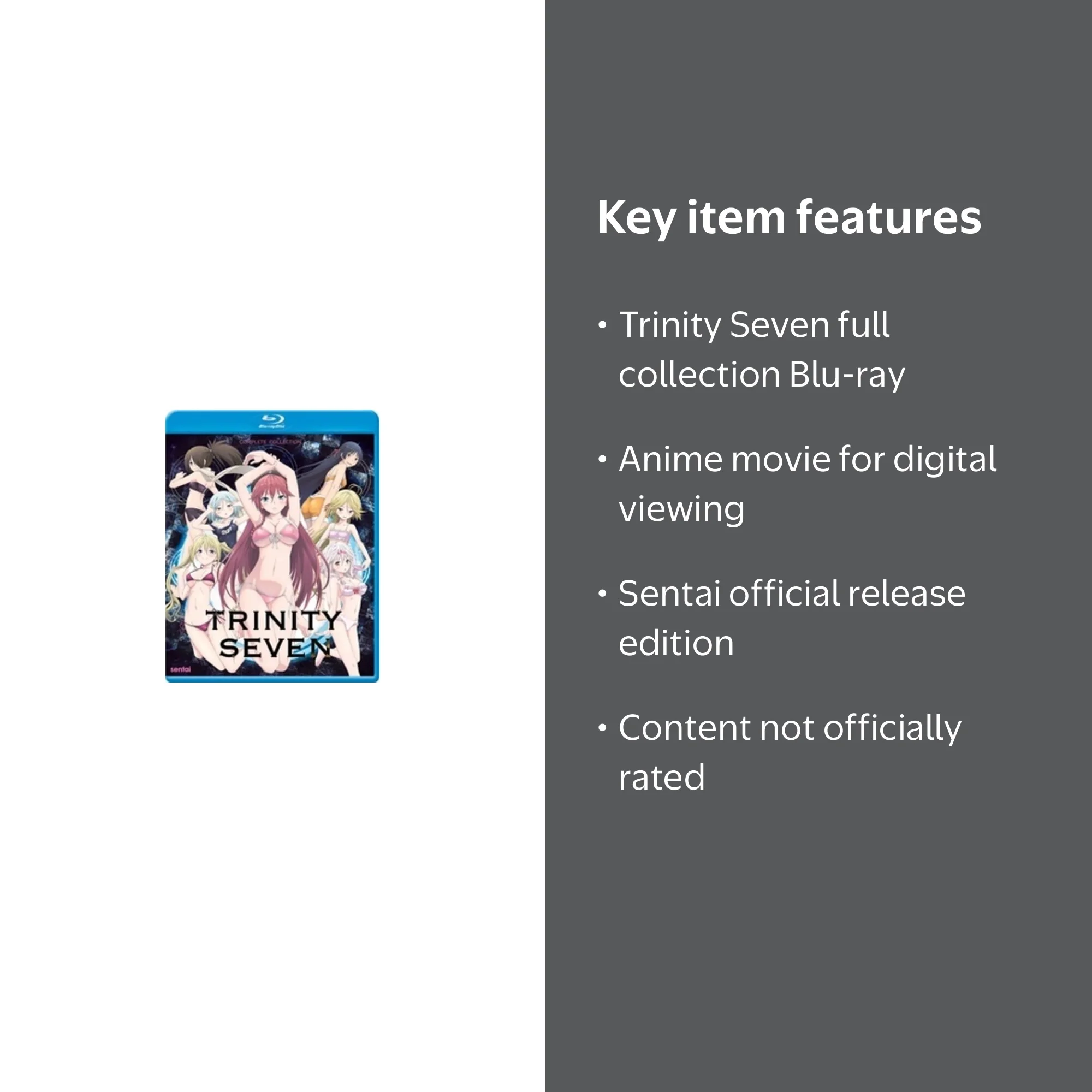 Trinity Seven: Complete Collection (Blu-ray), Sentai, Anime