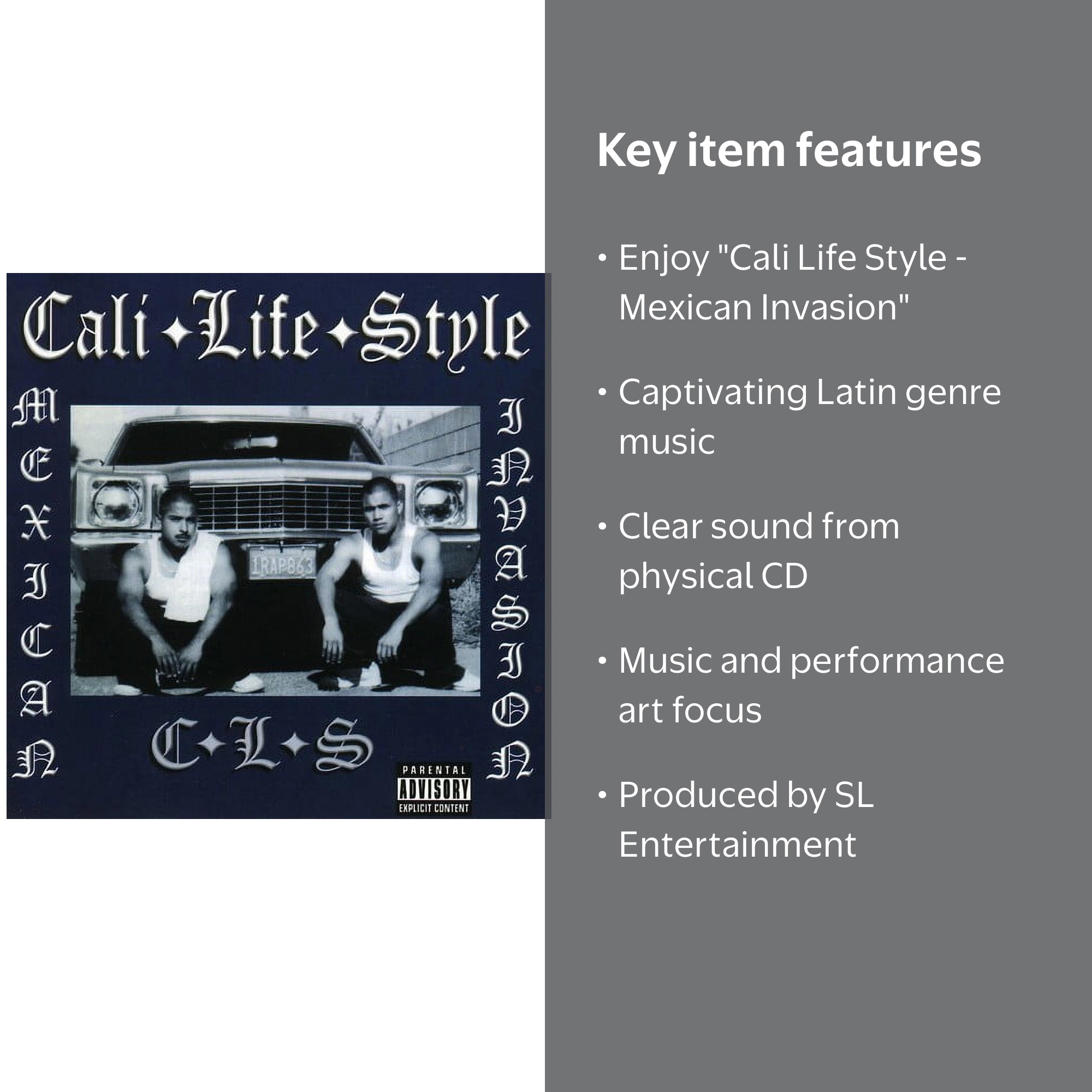 Cali Life Style - Mexican Invasion - Music & Performance - CD