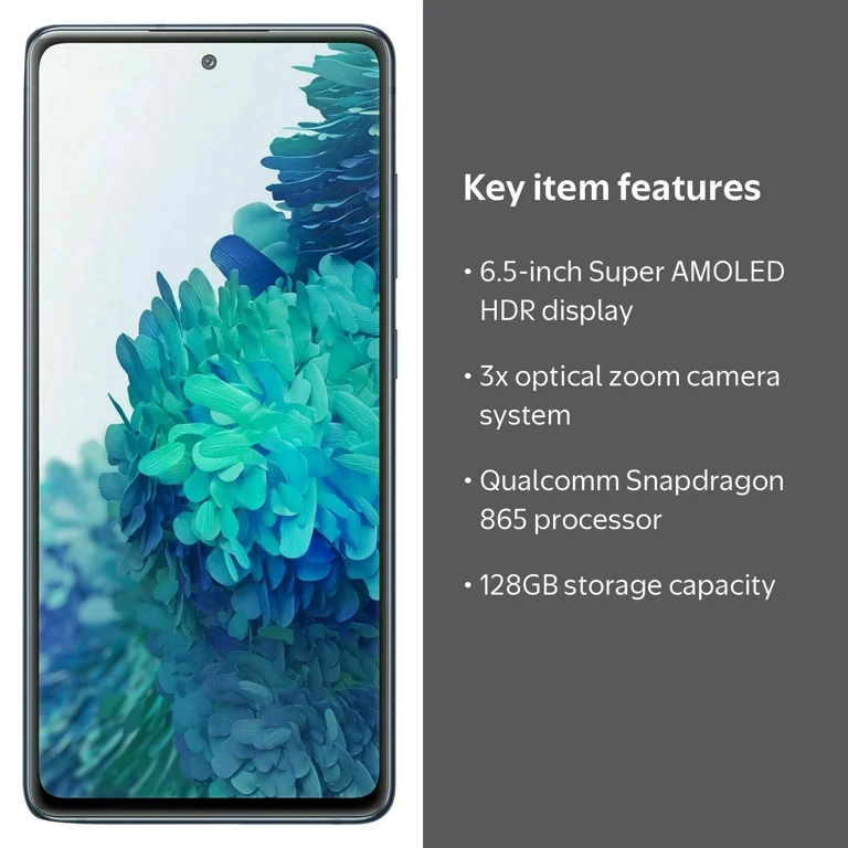 Samsung Galaxy S20 FE 5G 128GB Blue Unlocked Smartphone