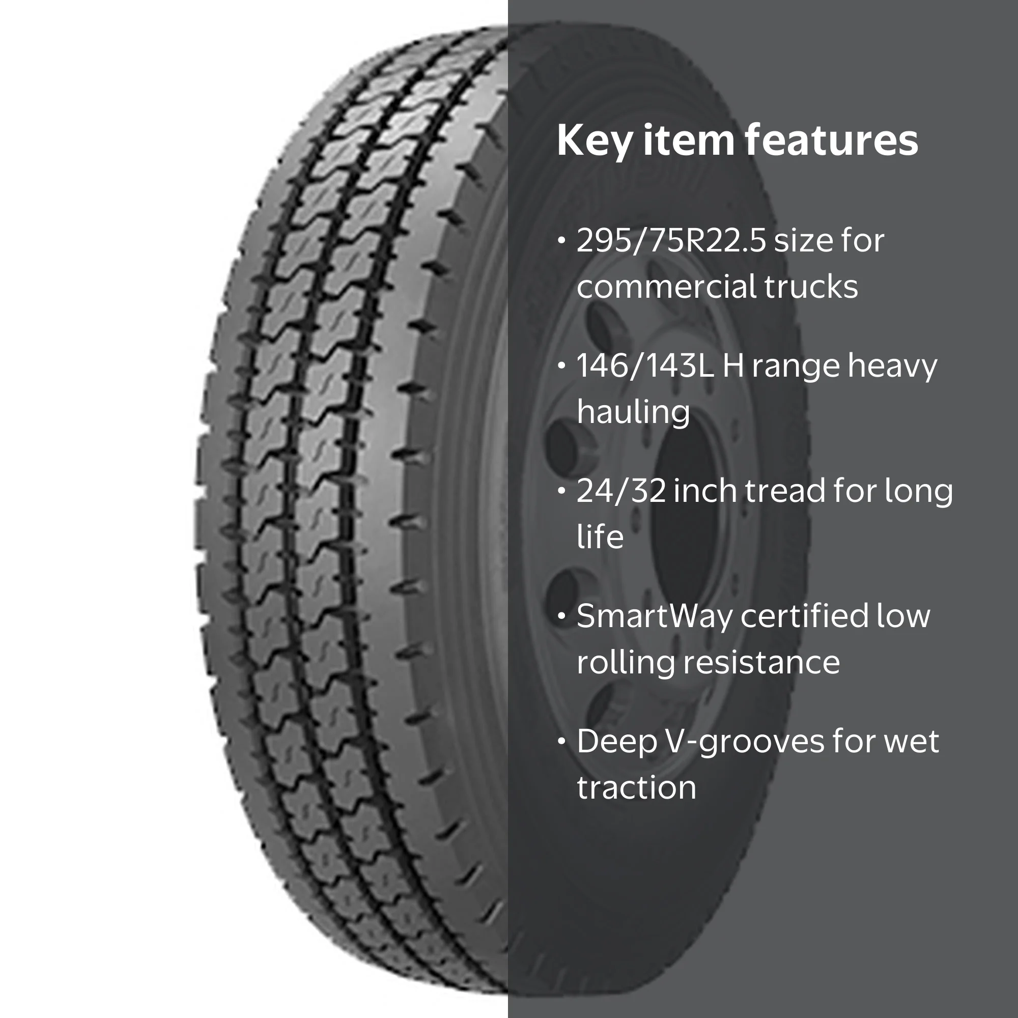 Yokohama TY517 MC2 Truck Drive Commercial Tire - 295/75R22.5 146